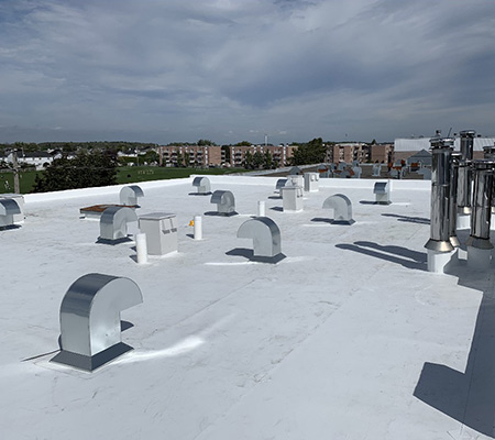 Insulation flat roof Laval Montreal