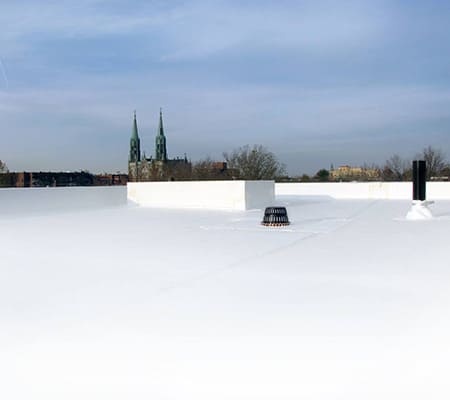 Toiture toit plat TPO Montréal-Nord.